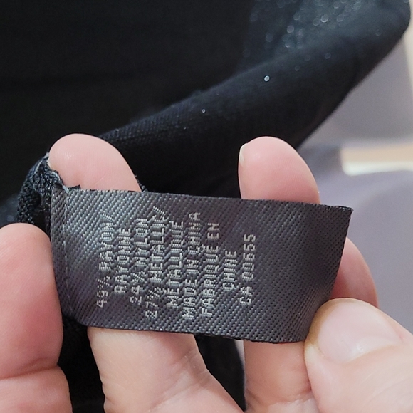 NWT Addition Elle Metallic Beaded Black Sweater Tunic X - Picture 8 of 8